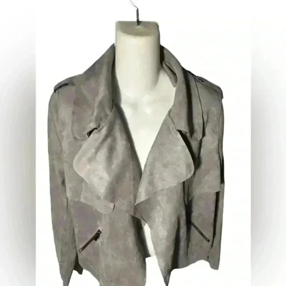 Kut‎ From The Kloth Gray Micro Fiber Blazer/Jacket, M - Picture 2 of 7